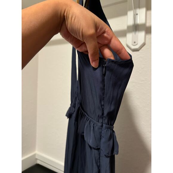 $425 NWT Ramy Brook Women's Blue Merida Sleeveless Shift Dress size 8 - Picture 10 of 11